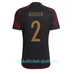 Günstige Deutschland Antonio Rudiger 2 Herrentrikot Auswärts WM 2022 Kurzarm Günstige Deutschland Antonio Rudiger 2 Herrentrikot Auswärts WM 2022 Kurzarm