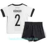 Günstige Deutschland Antonio Rudiger 2 Kindertrikot Heim WM 2022 Kurzarm