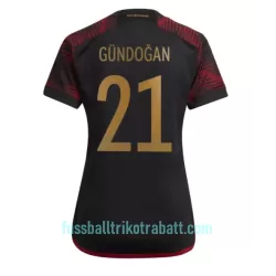 Günstige Deutschland Ilkay Gundogan 21 Damentrikot Auswärts WM 2022 Kurzarm Günstige Deutschland Ilkay Gundogan 21 Damentrikot Auswärts WM 2022 Kurzarm