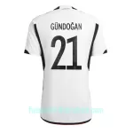 Günstige Deutschland Ilkay Gundogan 21 Herrentrikot Heim WM 2022 Kurzarm