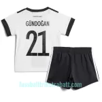 Günstige Deutschland Ilkay Gundogan 21 Kindertrikot Heim WM 2022 Kurzarm