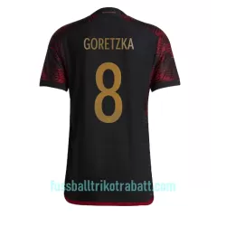 Günstige Deutschland Leon Goretzka 8 Herrentrikot Auswärts WM 2022 Kurzarm Günstige Deutschland Leon Goretzka 8 Herrentrikot Auswärts WM 2022 Kurzarm