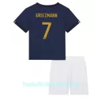 Günstige Frankreich Antoine Griezmann 7 Kindertrikot Heim WM 2022 Kurzarm