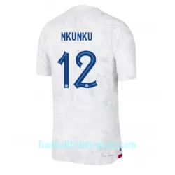 Günstige Frankreich Christopher Nkunku 12 Herrentrikot Auswärts WM 2022 Kurzarm Günstige Frankreich Christopher Nkunku 12 Herrentrikot Auswärts WM 2022 Kurzarm