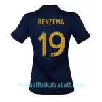 Günstige Frankreich Karim Benzema 19 Damentrikot Heim WM 2022 Kurzarm