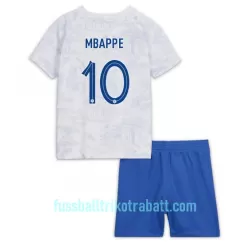 Günstige Frankreich Kylian Mbappé 10 Kindertrikot Auswärts WM 2022 Kurzarm Günstige Frankreich Kylian Mbappé 10 Kindertrikot Auswärts WM 2022 Kurzarm