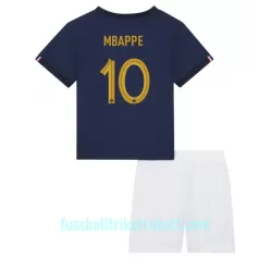 Günstige Frankreich Kylian Mbappé 10 Kindertrikot Heim WM 2022 Kurzarm Günstige Frankreich Kylian Mbappé 10 Kindertrikot Heim WM 2022 Kurzarm