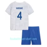 Günstige Frankreich Raphael Varane 4 Kindertrikot Auswärts WM 2022 Kurzarm