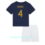 Günstige Frankreich Raphael Varane 4 Kindertrikot Heim WM 2022 Kurzarm