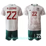 Günstige Mexiko Hirving Lozano 22 Kindertrikot Auswärts WM 2022 Kurzarm