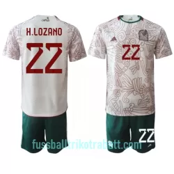 Günstige Mexiko Hirving Lozano 22 Kindertrikot Auswärts WM 2022 Kurzarm Günstige Mexiko Hirving Lozano 22 Kindertrikot Auswärts WM 2022 Kurzarm