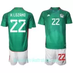 Günstige Mexiko Hirving Lozano 22 Kindertrikot Heim WM 2022 Kurzarm