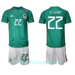 Günstige Mexiko Luis Romo 7 Kindertrikot Heim WM 2022 Kurzarm