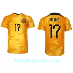 Günstige Niederlande Daley Blind 17 Herrentrikot Heim WM 2022 Kurzarm Günstige Niederlande Daley Blind 17 Herrentrikot Heim WM 2022 Kurzarm