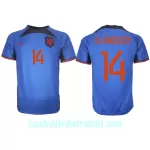Günstige Niederlande Davy Klaassen 14 Herrentrikot Auswärts WM 2022 Kurzarm
