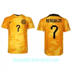 Günstige Niederlande Steven Bergwijn 7 Herrentrikot Heim WM 2022 Kurzarm Günstige Niederlande Steven Bergwijn 7 Herrentrikot Heim WM 2022 Kurzarm
