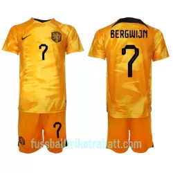 Günstige Niederlande Steven Bergwijn 7 Kindertrikot Heim WM 2022 Kurzarm Günstige Niederlande Steven Bergwijn 7 Kindertrikot Heim WM 2022 Kurzarm