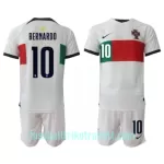 Günstige Portugal Bernardo Silva 10 Kindertrikot Auswärts WM 2022 Kurzarm