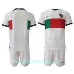 Günstige Portugal Kindertrikot Auswärts WM 2022 Kurzarm