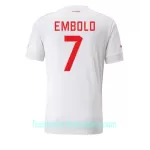 Günstige Schweiz Breel Embolo 7 Herrentrikot Auswärts WM 2022 Kurzarm