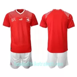 Günstige Schweiz Kindertrikot Heim WM 2022 Kurzarm Günstige Schweiz Kindertrikot Heim WM 2022 Kurzarm
