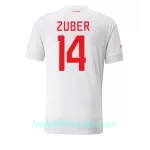 Günstige Schweiz Steven Zuber 14 Herrentrikot Auswärts WM 2022 Kurzarm