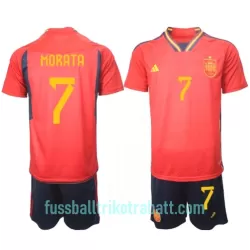 Günstige Spanien Alvaro Morata 7 Kindertrikot Heim WM 2022 Kurzarm Günstige Spanien Alvaro Morata 7 Kindertrikot Heim WM 2022 Kurzarm
