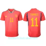 Günstige Spanien Ferran Torres 11 Herrentrikot Heim WM 2022 Kurzarm