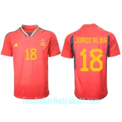 Günstige Spanien Jordi Alba 18 Herrentrikot Heim WM 2022 Kurzarm Günstige Spanien Jordi Alba 18 Herrentrikot Heim WM 2022 Kurzarm