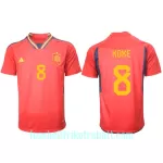Günstige Spanien Koke 8 Herrentrikot Heim WM 2022 Kurzarm