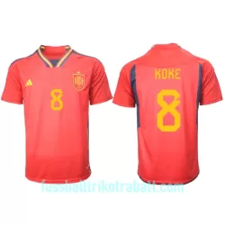 Günstige Spanien Koke 8 Herrentrikot Heim WM 2022 Kurzarm Günstige Spanien Koke 8 Herrentrikot Heim WM 2022 Kurzarm