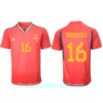 Günstige Spanien Rodri Hernandez 16 Herrentrikot Heim WM 2022 Kurzarm