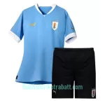 Günstige Uruguay Kindertrikot Heim WM 2022 Kurzarm