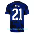 Günstige USA Timothy Weah 21 Herrentrikot Auswärts WM 2022 Kurzarm