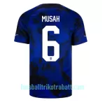 Günstige USA Yunus MUSAh 6 Herrentrikot Auswärts WM 2022 Kurzarm