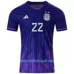 Günstige Argentinien Lautaro Martinez 22 Herrentrikot Auswärts WM 2022 Kurzarm