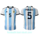Günstige Argentinien Leandro Paredes 5 Herrentrikot Heim WM 2022 Kurzarm