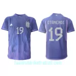 Günstige Argentinien Nicolas Otamendi 19 Herrentrikot Auswärts WM 2022 Kurzarm