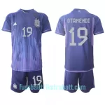 Günstige Argentinien Nicolas Otamendi 19 Kindertrikot Auswärts WM 2022 Kurzarm