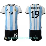Günstige Argentinien Nicolas Otamendi 19 Kindertrikot Heim WM 2022 Kurzarm