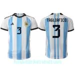 Günstige Argentinien Nicolas Tagliafico 3 Herrentrikot Heim WM 2022 Kurzarm