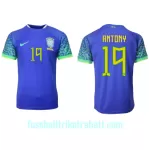 Günstige Brasilien Antony 19 Herrentrikot Auswärts WM 2022 Kurzarm
