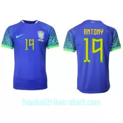 Günstige Brasilien Antony 19 Herrentrikot Auswärts WM 2022 Kurzarm Günstige Brasilien Antony 19 Herrentrikot Auswärts WM 2022 Kurzarm