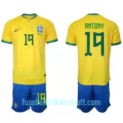 Günstige Brasilien Antony 19 Kindertrikot Heim WM 2022 Kurzarm Günstige Brasilien Antony 19 Kindertrikot Heim WM 2022 Kurzarm