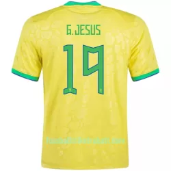 Günstige Brasilien G. JESUS 19 Herrentrikot Heim WM 2022 Kurzarm
