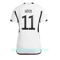 Günstige Deutschland Mario Gotze 11 Damentrikot Heim WM 2022 Kurzarm Günstige Deutschland Mario Gotze 11 Damentrikot Heim WM 2022 Kurzarm