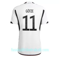 Günstige Deutschland Mario Gotze 11 Herrentrikot Heim WM 2022 Kurzarm Günstige Deutschland Mario Gotze 11 Herrentrikot Heim WM 2022 Kurzarm