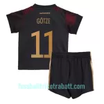 Günstige Deutschland Mario Gotze 11 Kindertrikot Auswärts WM 2022 Kurzarm