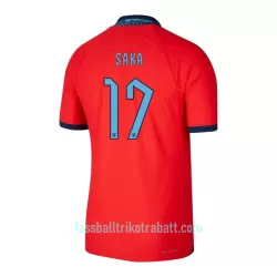 Günstige England SAKA 17 Herrentrikot Auswärts WM 2022 Kurzarm