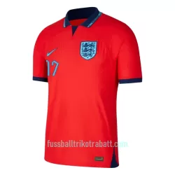 Günstige England SAKA 17 Herrentrikot Auswärts WM 2022 Kurzarm